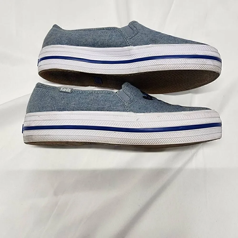 Keds Disney Minnie Mouse Shoes Flats Blue Deck Womens Size 5.5